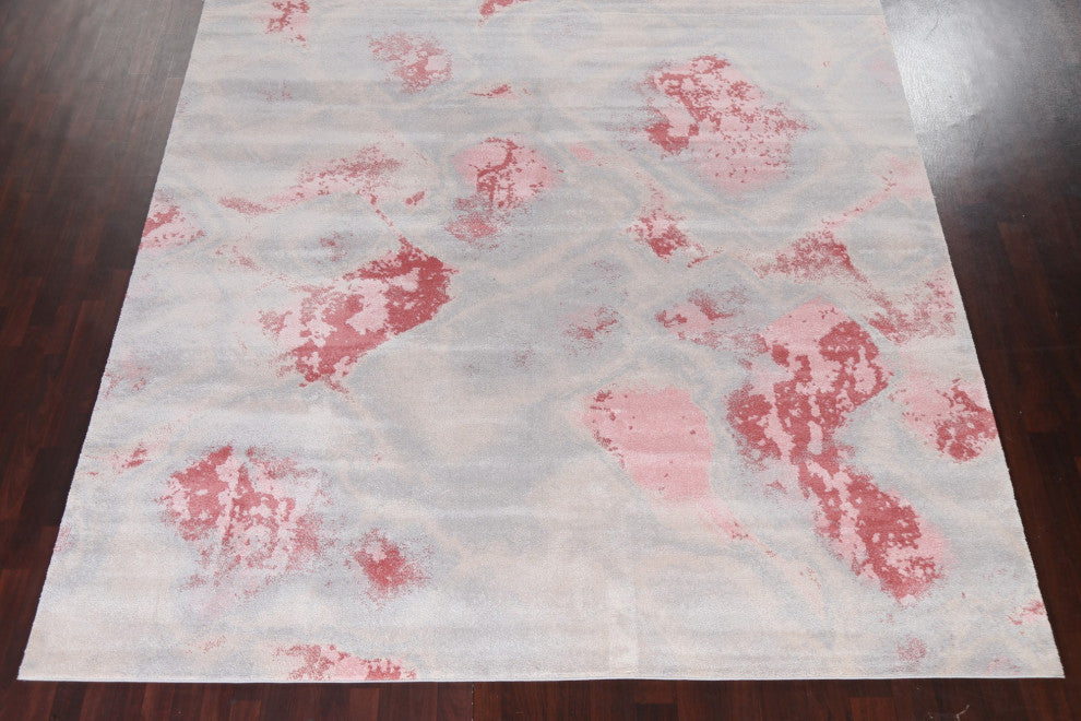 Turkish Abstract Oriental Transitional Rug Contemporary Carpet 10x10