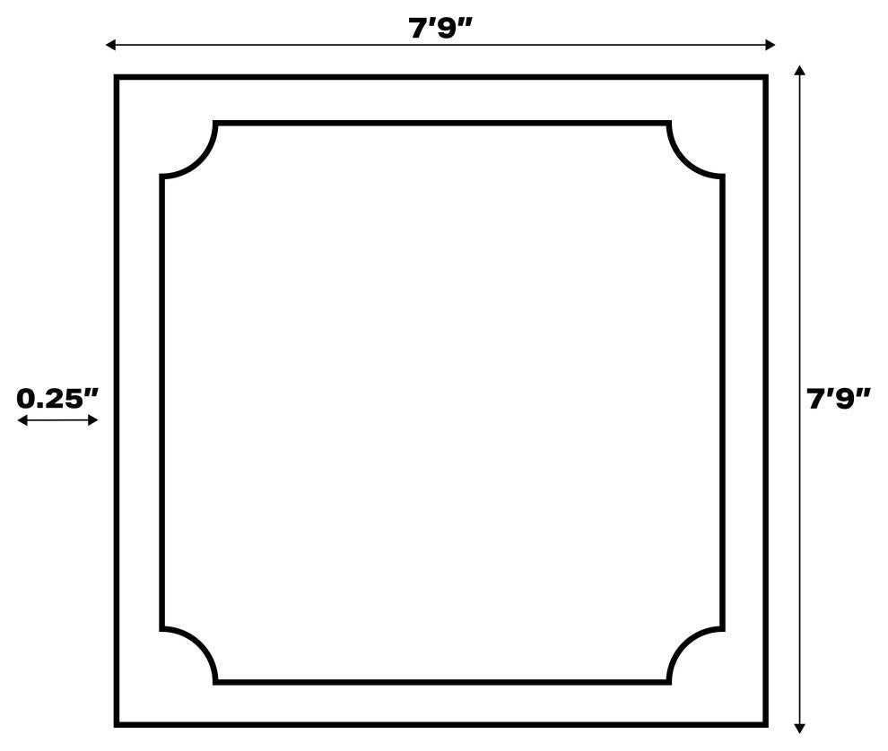 Odense High-Low Minimalist Angle Geometric Indoor/Outdoor Area Rug