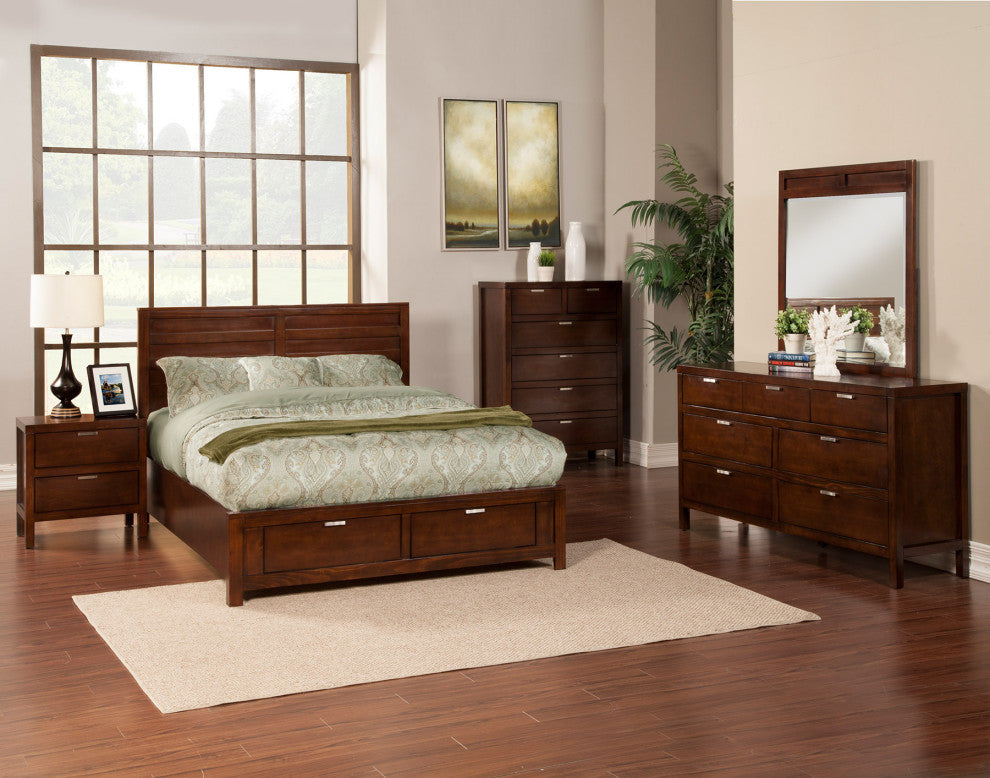 Carmel Storage Bed, Cappuccino, Cappuccino, Full