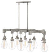 Hinkley Denton Medium Ten Light Linear, Pewter