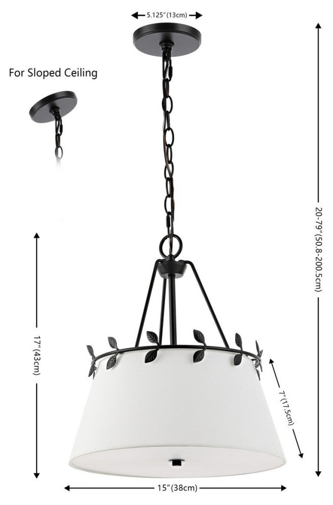 Safavieh Samora 3Lt 15" Pendant