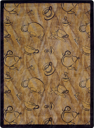 Kaleidoscope Rug, Fresh Brew, 5'4"x7'8", Mocha
