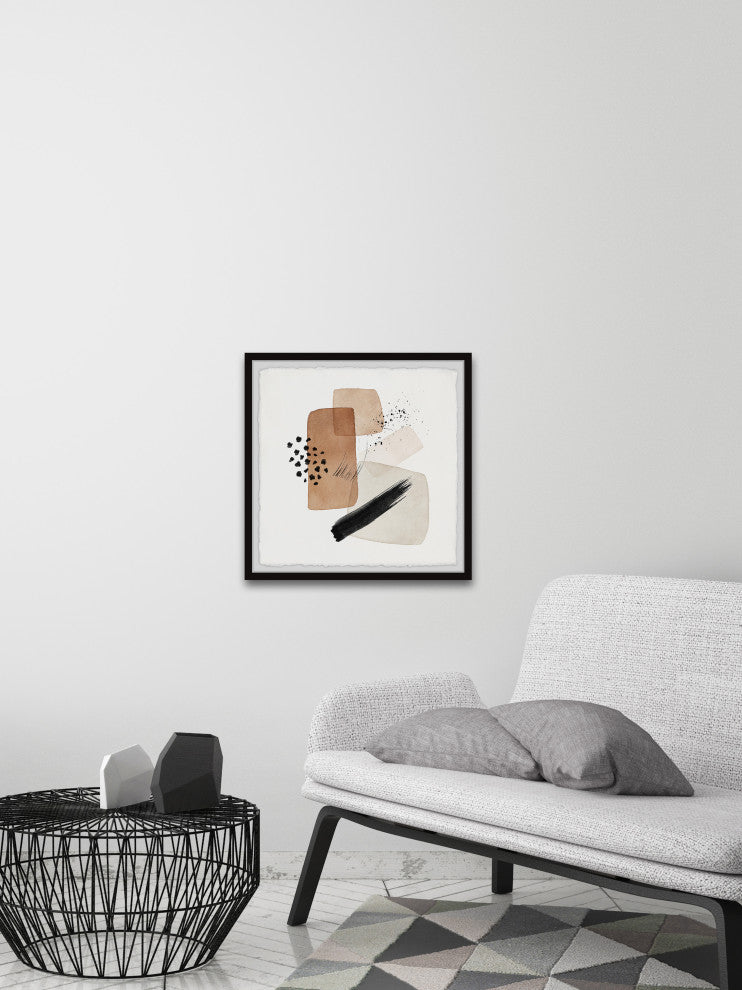 "Changing Territory" Framed Painting Print, 12x12