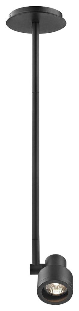 Stepped Cylinder Adjustable Monopoint - Black - GU10 Base