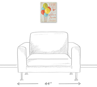 Balloons Gift From Above 11x14 Canvas Wall Art