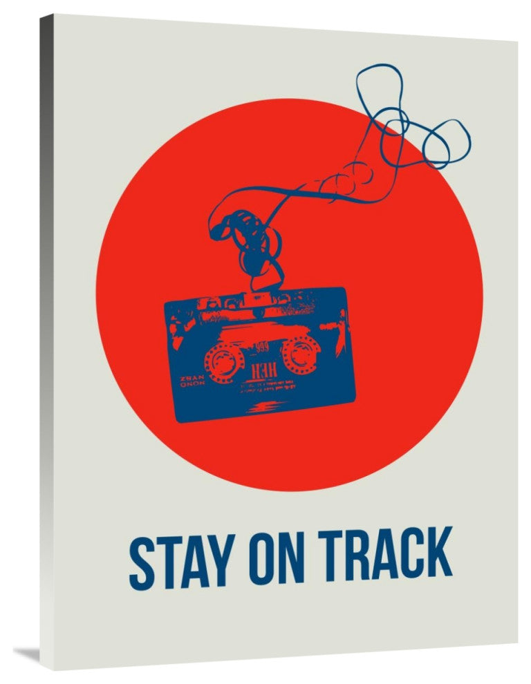 "Stay On Track Circle Poster 1" Fine Art Print