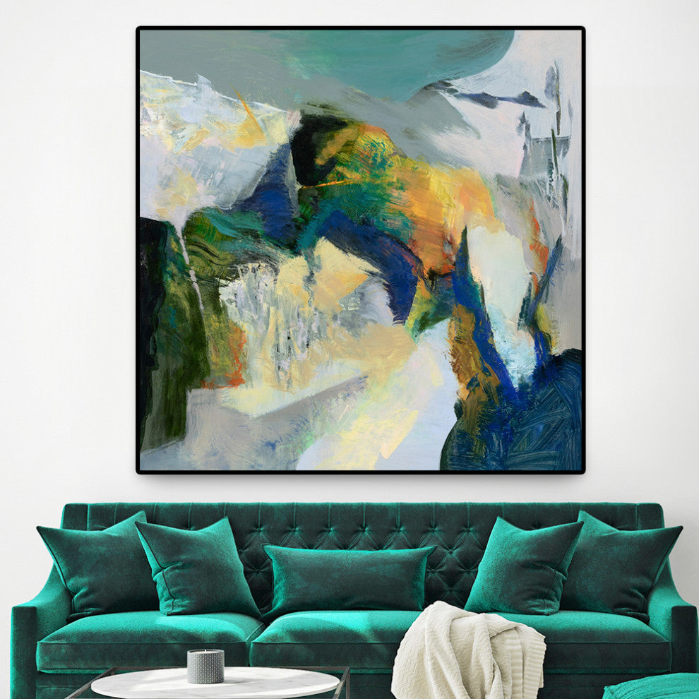 "Iceberg" Oversized Framed Canvas, 45" x 45"