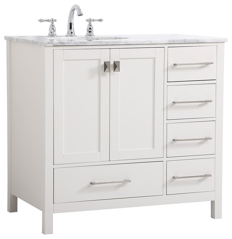 Elegant VF18936WH 36"Single Bathroom Vanity, White