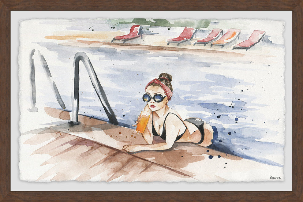 "Freshen Up" Framed Painting Print, 24"x16"