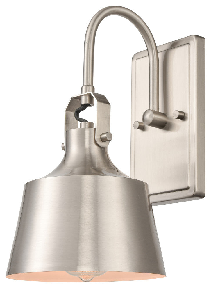 Innovations 370-1W-SN-M Provin 1 Light 7" Sconce, Brushed Satin Nickel