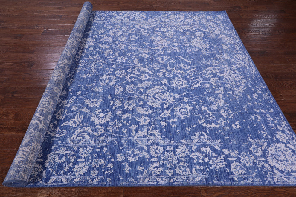8' 0" X 10' 1" Persian Wool & Silk Hand Knotted Rug - Q15798