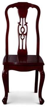 Cherry Rosewood Oriental Style Side Chair