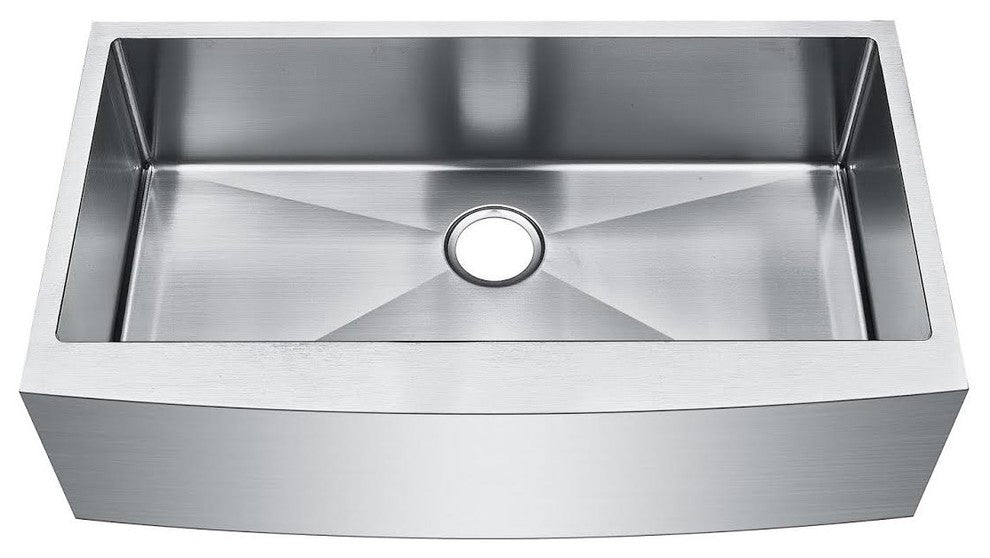 30" Farmhouse Apron Single Bowl 304 16 Gauge Kitchen Sink With Grids