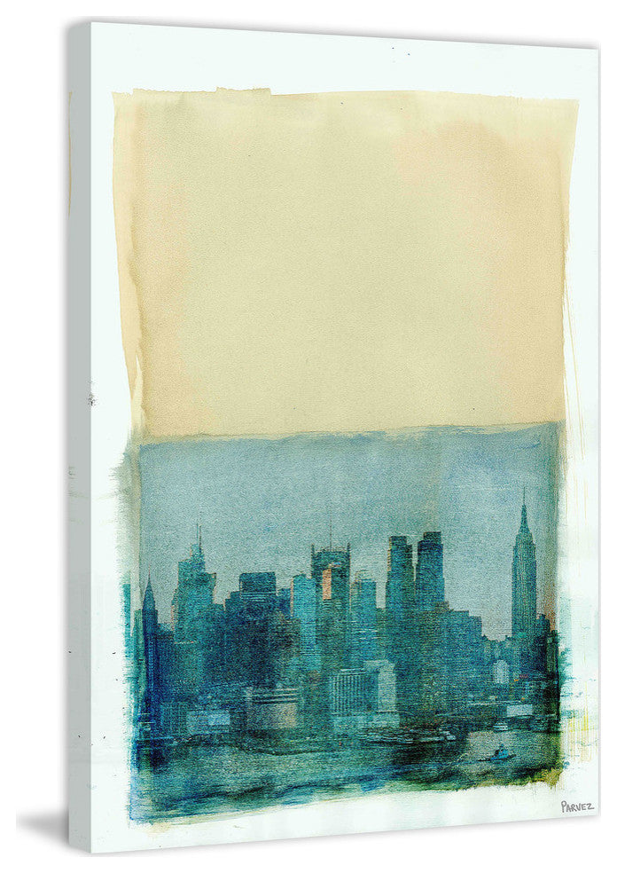 "NYC Lake View" Print on Canvas, 16"x24"