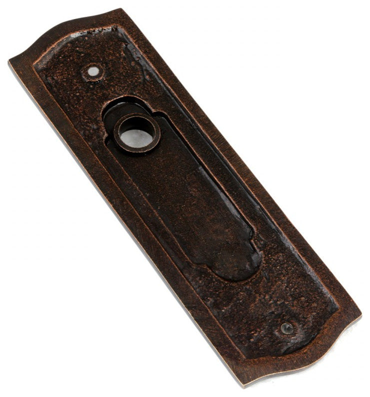 Black Door Plate Bronze Solid Brass Finish Without Keyhole Renovators Supply