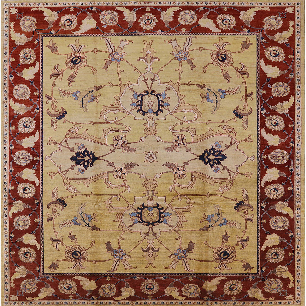 Ahgly Company Indoor Square Mid-Century Modern Area Rugs, 3' Square