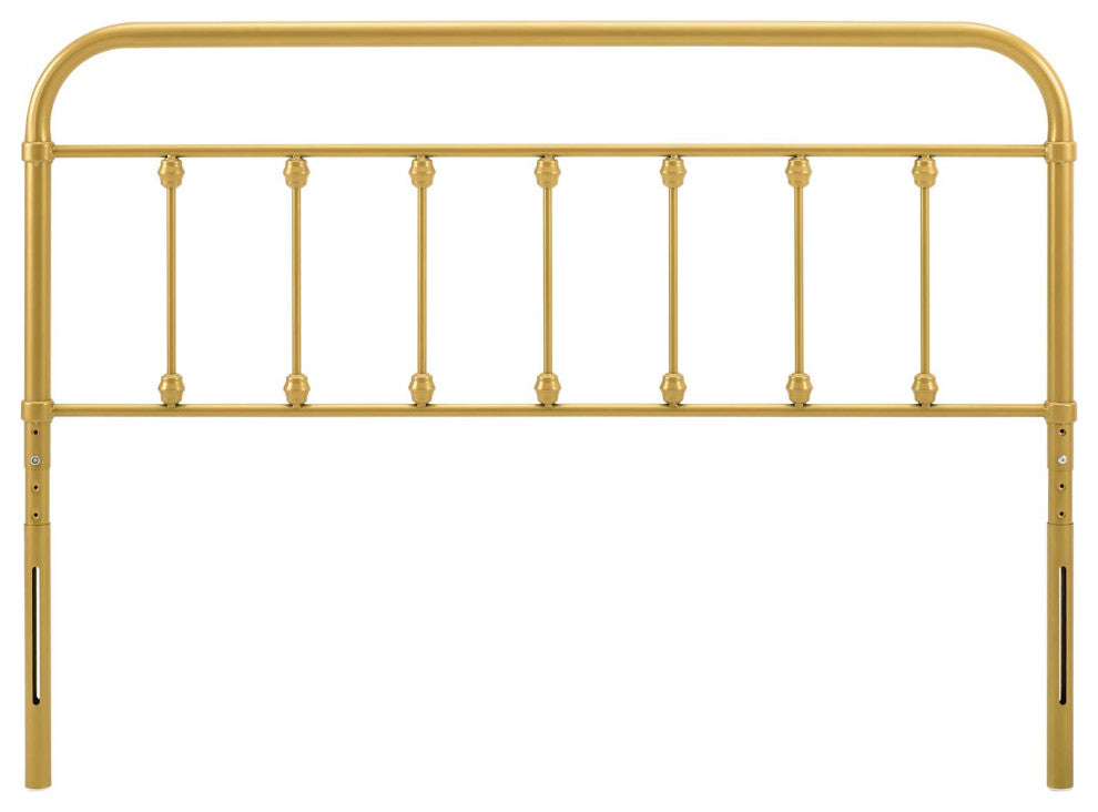 Headboard, Full Size, Metal, Gold, Modern Farmhouse, Bedroom Master Suite