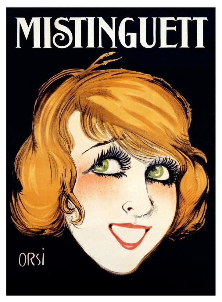 "Mistinguett" Digital Paper Print by Orsi, 34"x46"