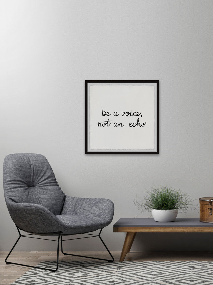"Not an Echo" Framed Painting Print, 32x32