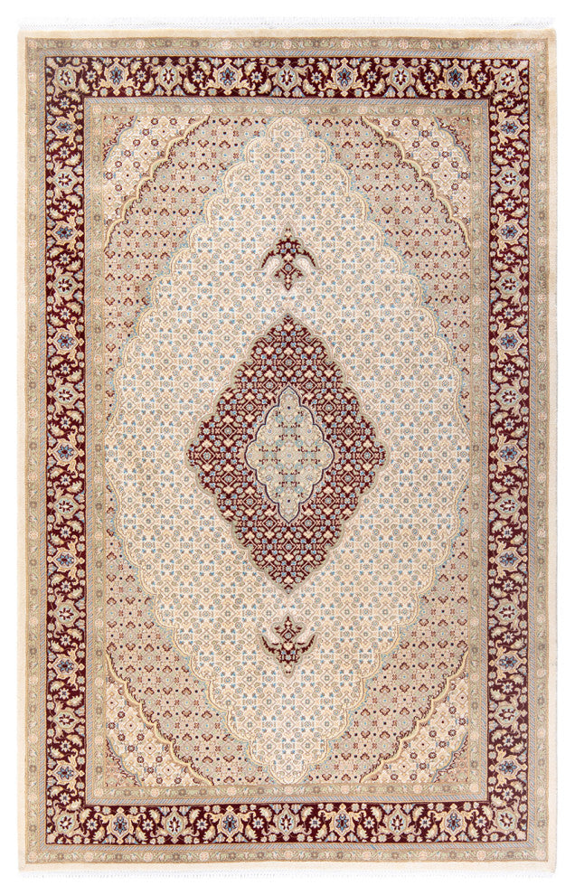Mogul, One-of-a-Kind Hand-Knotted Area Rug Ivory, 6' 1 x 9' 5