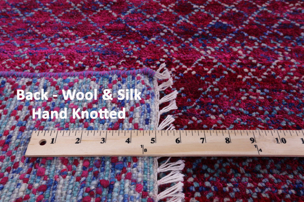 Wool & Silk  Savannah Grass Handmade Rug 9' 2" X 12' 2" - Q15433