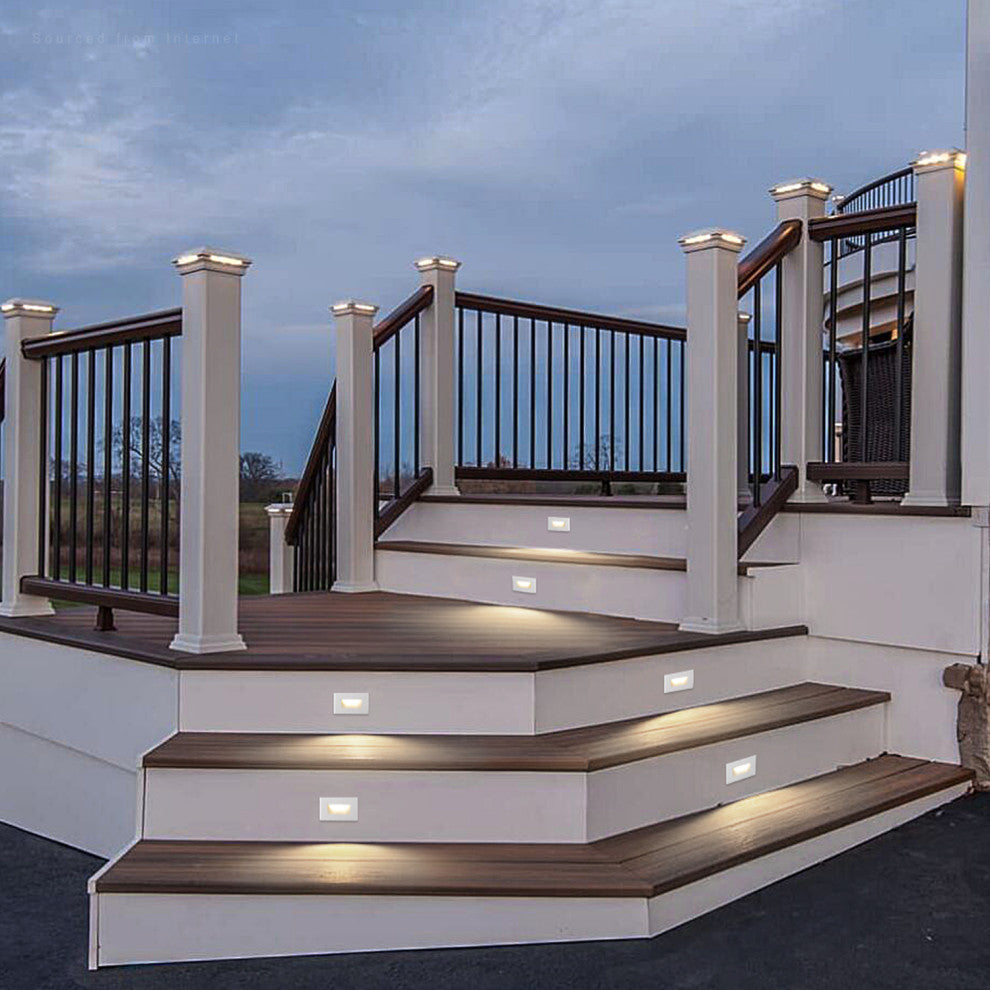 6 Pack 5CCT LED Step Dimmable Anti-Glare Stair Light