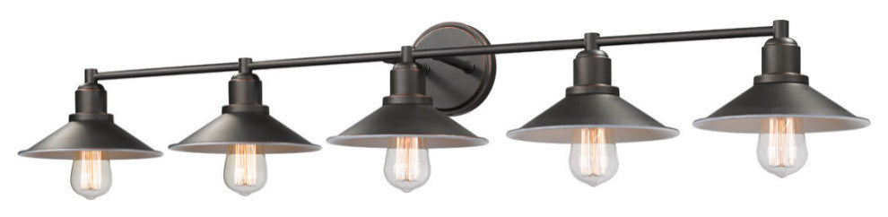 Z-Lite 613-5V-OB Five Light Vanity Casa Olde Bronze