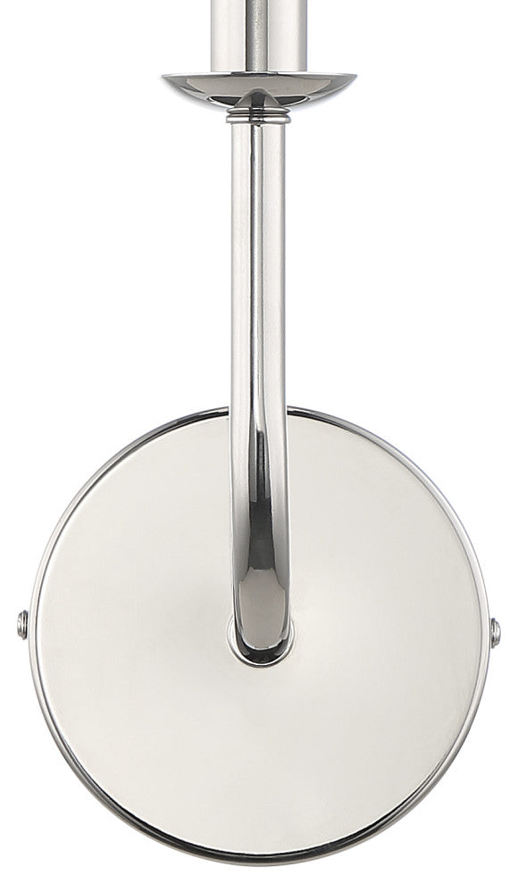 CRYSTORAMA BAI-A2101-PN Bailey 1 Light Polished Nickel Wall Mount