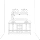 Pendleton Framed Wall Mirror, Rustic White, 20" X 48"