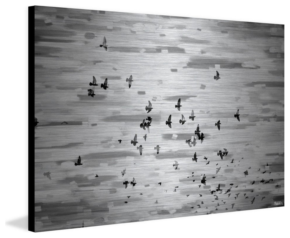 "Birds in Flight" Print on Brushed Aluminum, 45"x30"
