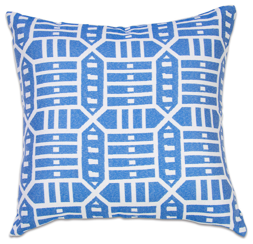 18"x18" Pacifica Accent Throw Pillow by Astella, Roland Blue