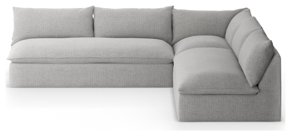 Grant Outdoor 3 Pc Sectional-Faye Ash