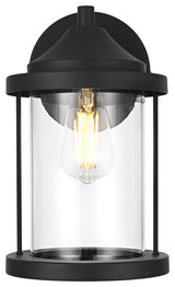 Home Living 7" Outdoor Wall Sconce, Black