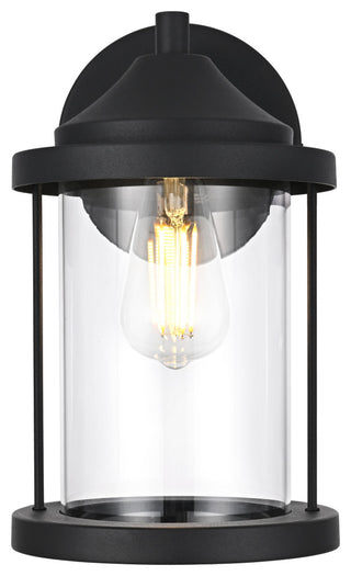 Home Living 7" Outdoor Wall Sconce, Black