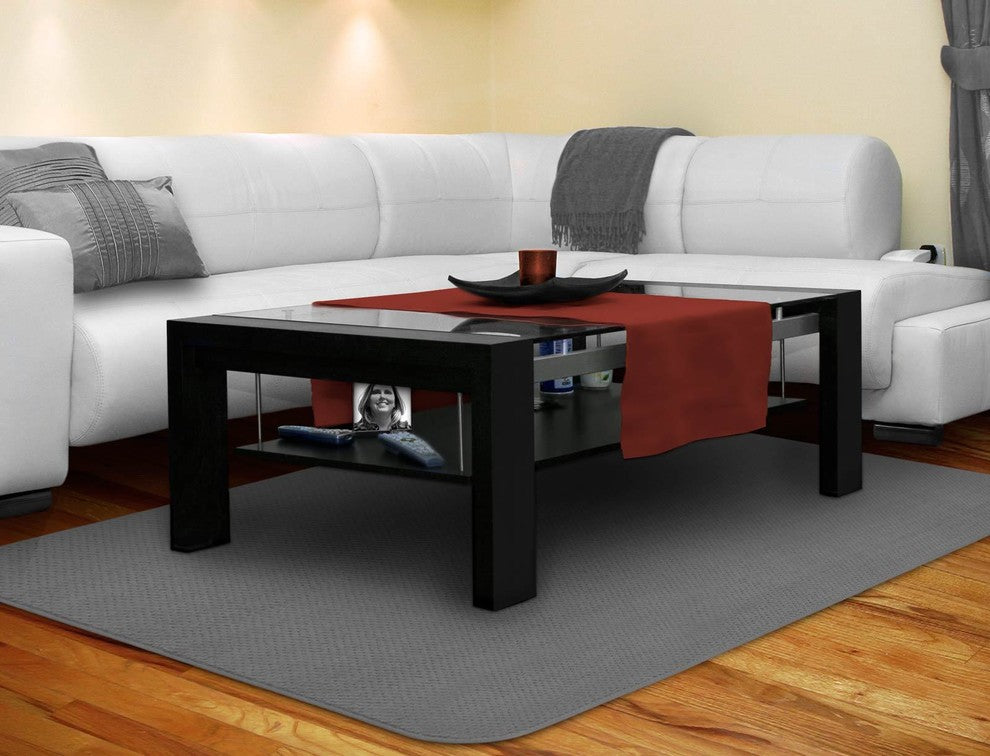 Skid-Resistant Area Rug Gray, 6'x6'
