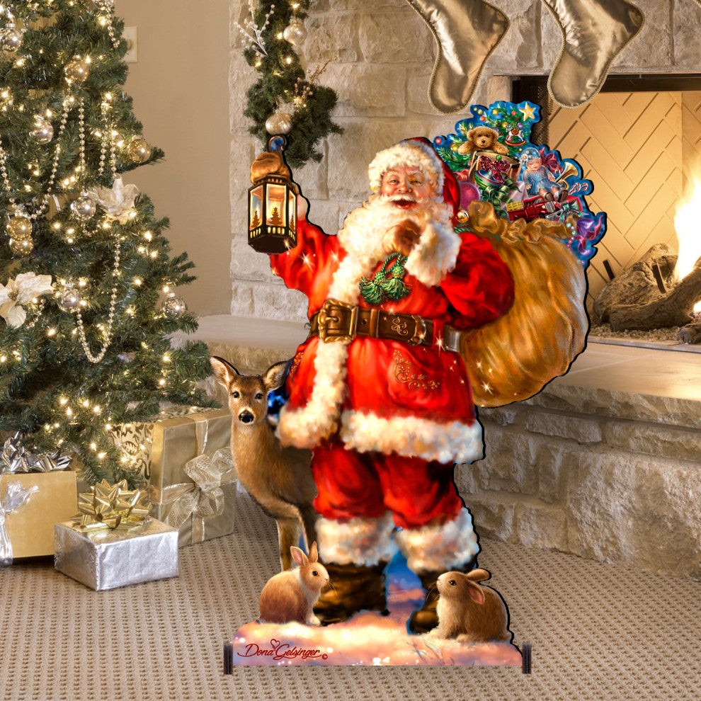 Woodland Santa Home and Outdoor Decor by Dona Gelsinger
