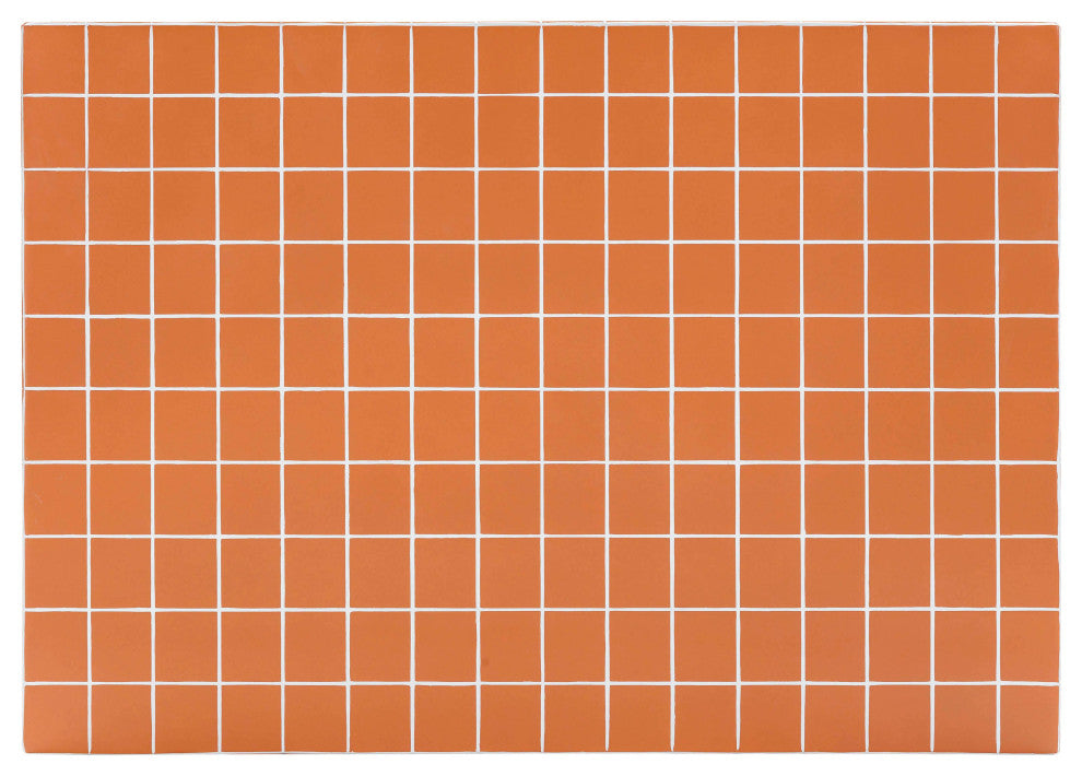 Mixie Taupe Tile Indoor / Outdoor Coffee Table, Brick Orange
