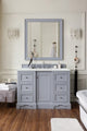 James Martin 825-V48-SL-3ENC 48" Single Vanity Silver Gray w/ 3 CM Quartz Top