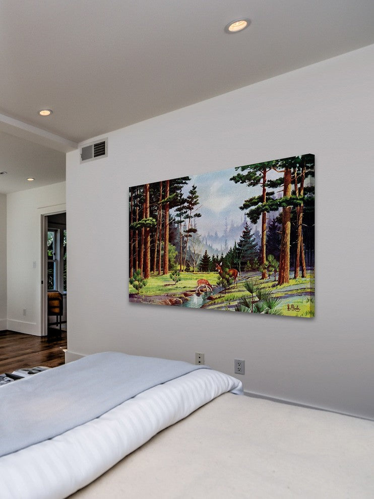 "Minnesota Woods" Painting Print on Wrapped Canvas