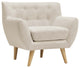 Modern Beige Remark Upholstered Armchair