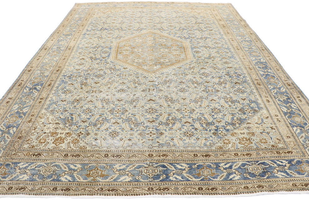 Antique Persian Tabriz Rug, 07'07 x 10'04
