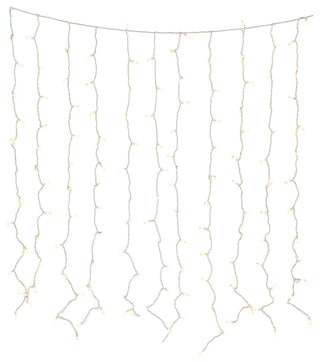 72" Drop Warm White LED Curtain Lights 150 Twinkle Lights