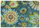 "Decorative Peacock Floral" Digital Paper Print by Silvia Vassileva, 38"x26"