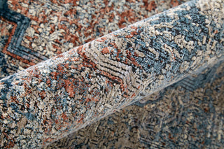 Gilford Transitional Medallion, Blue/Red/Gray, 12'x15' Area Rug