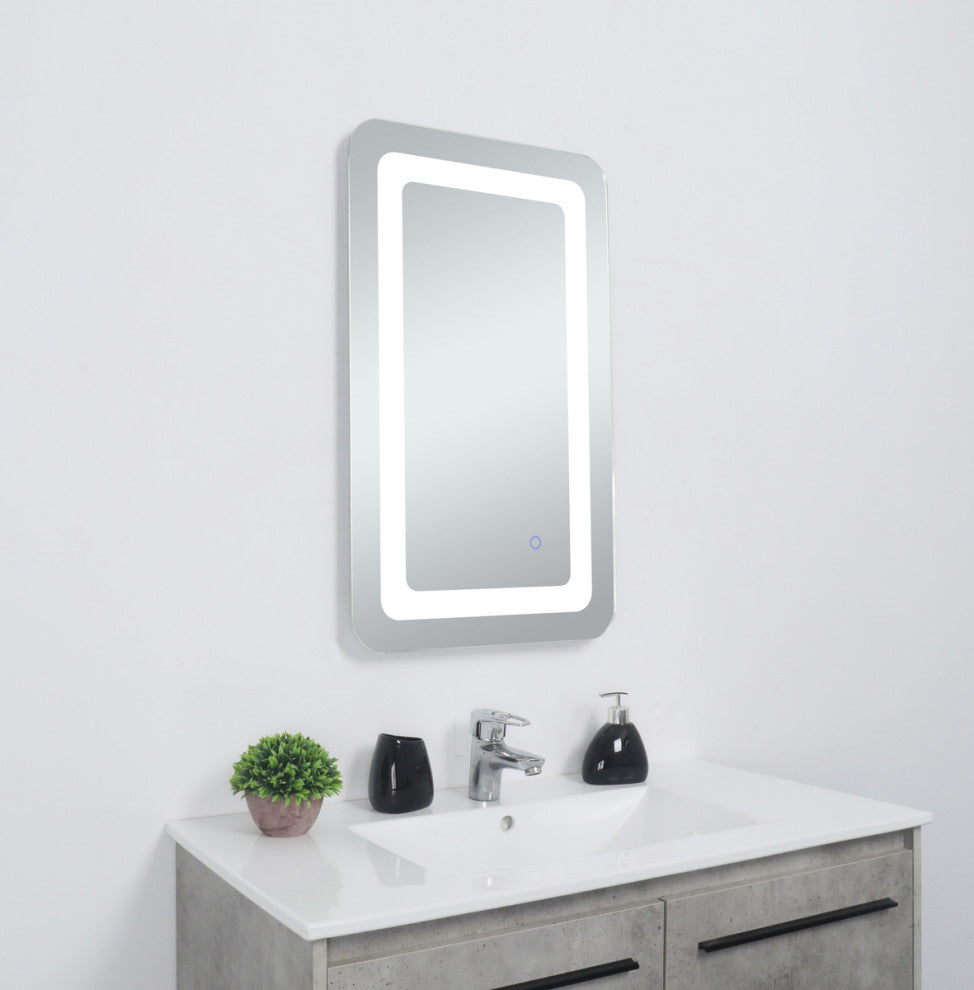Home Living 27 in. x 30 in. Soft Edge LED Mirror