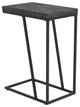 Benzara BM245913 Accent Table Wooden Expandable Chevron Top, Gray