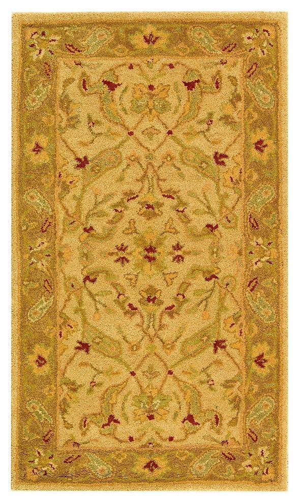 Safavieh Antiquities at311c Rug, Ivory/Brown, 6'0"x6'0" Round