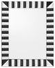 Black and White Striped Mirror