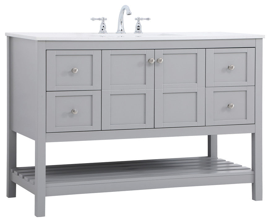 Tucker Grey 48" Single Sink Bathroom Vanity