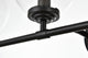 4 Light Black And Clear Bath Sconce